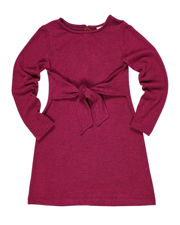 Heather Knit Tie Front Dress,
