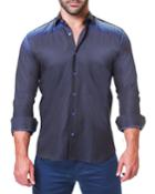 Men's Fibonacci Mondrian Navy Shaped-fit