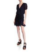 Natasha Polka Dot Ruched