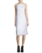 Layered Raised-seam Satin