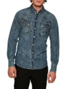Logo-lapels Denim Western