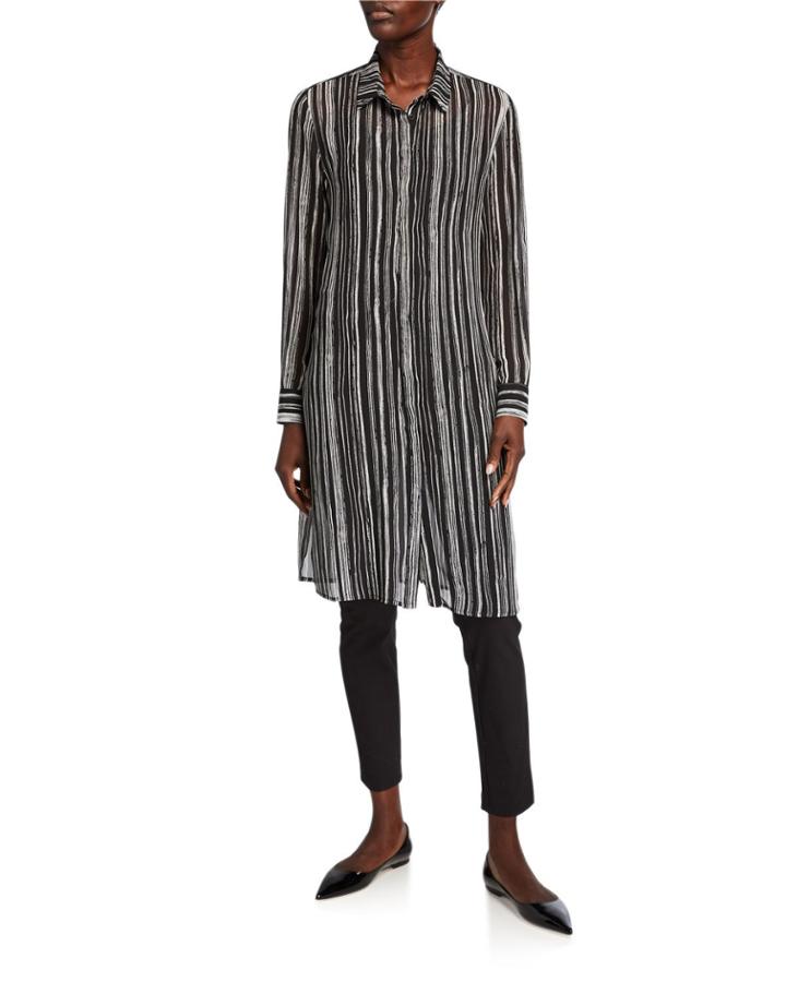 Striped Long-sleeve Tunic