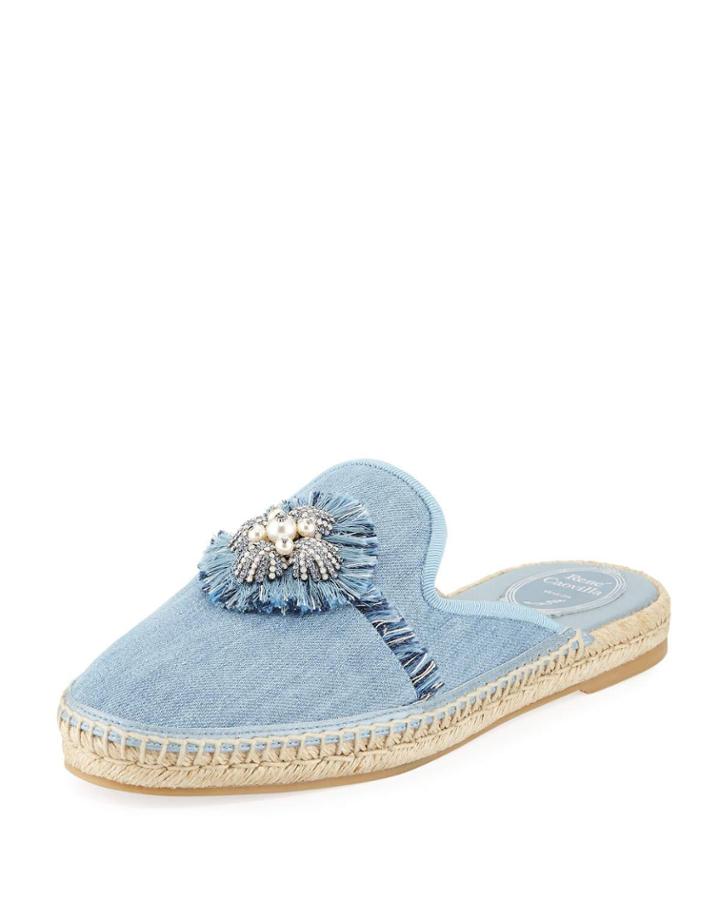 Denim Flat Espadrille