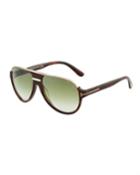 Dimitri Semi-shield Tortoiseshell Acetate/metal