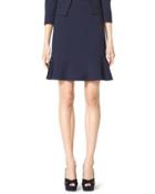 Stretch-crepe Flounce