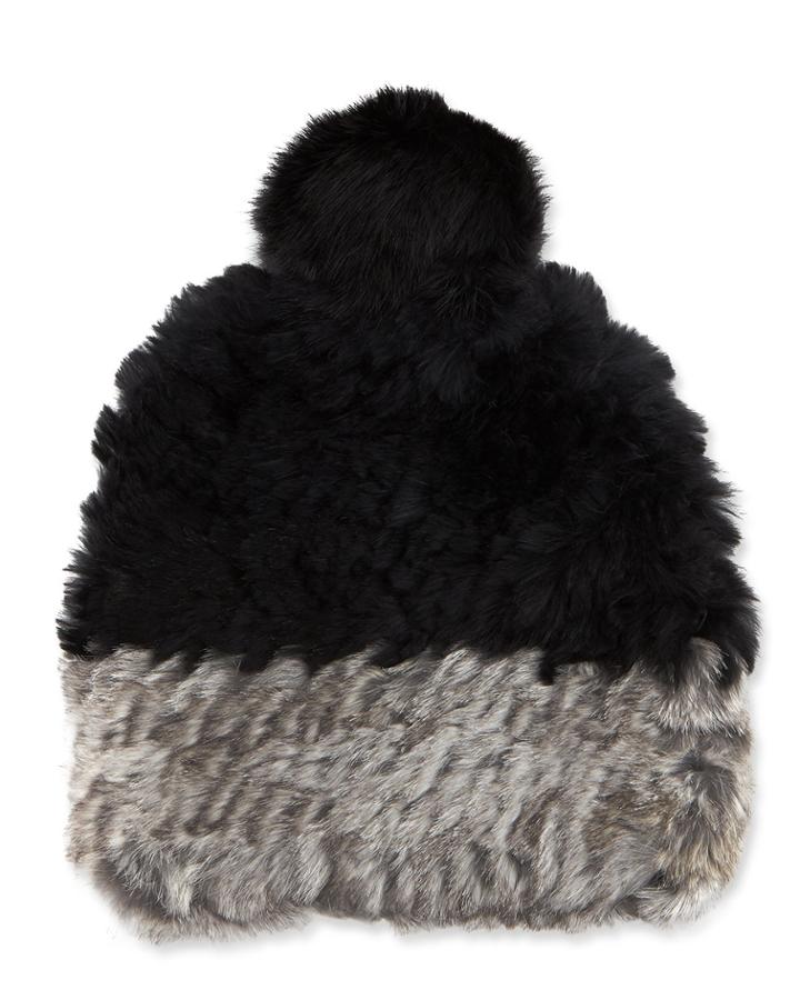 Rabbit Fur Beanie