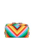 Rockstud Rainbow Nylon Pouch,