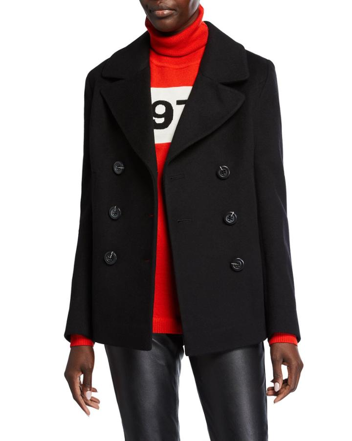 Wool Double-breasted Pea Coat