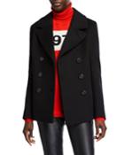 Wool Double-breasted Pea Coat
