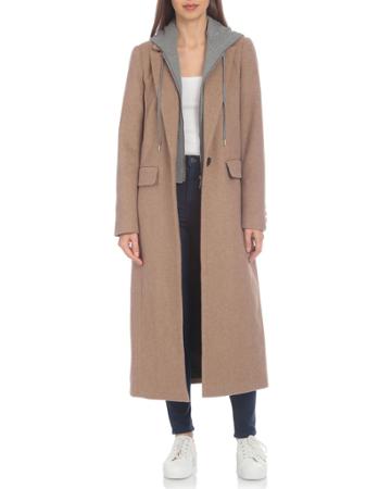 Tailored Twill Coat W/ Removable Hood