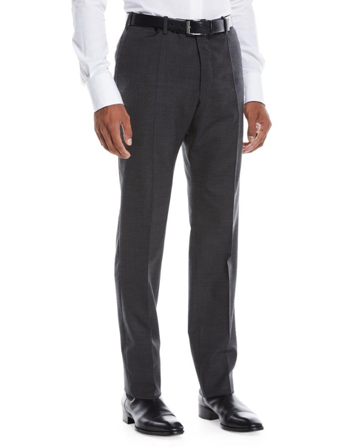 Men's Benson Wool-stretch Dress Pants