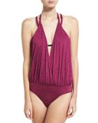 Jadyn Tulum-textured One-piece