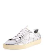 Signature Court Classic Men's Metallic Leather Star Sneakers,