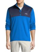 Men's Colorblocked Long-sleeve Pullover Jacket