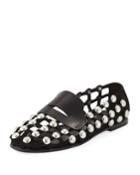 Sam Studded Suede Cage