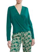 Marci Long-sleeve Drape-front