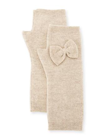 Felted Fingerless Bow Gloves