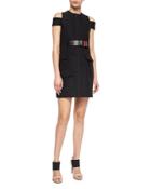Compact Crepe Pocket-detailed Dress