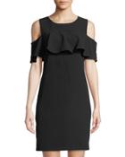 Cold-shoulder Ruffled