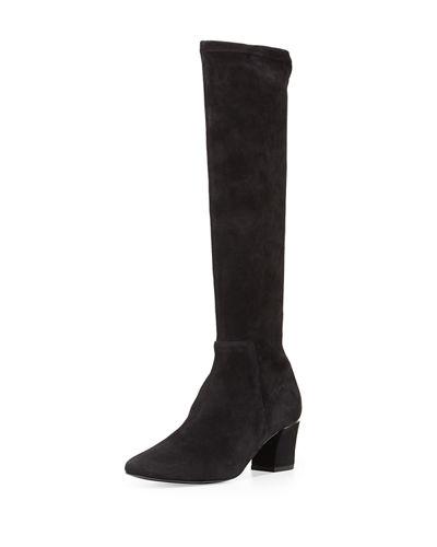 Cyera Stretch-suede Knee Boot