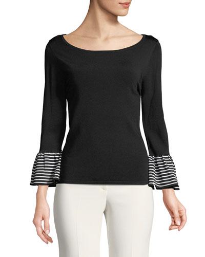 Striped-cuff