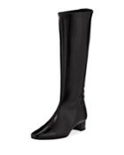 Wakia Leather Cap-toe Knee Boot
