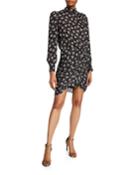 Cadence Floral High-neck Dress