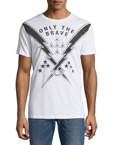 Only The Brave Cotton Tee, White