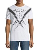 Only The Brave Cotton Tee, White