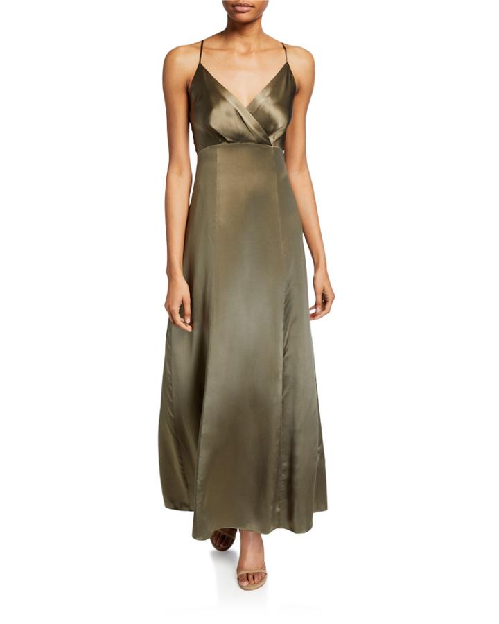 Zoyah Sleeveless Silk Cocktail Dress