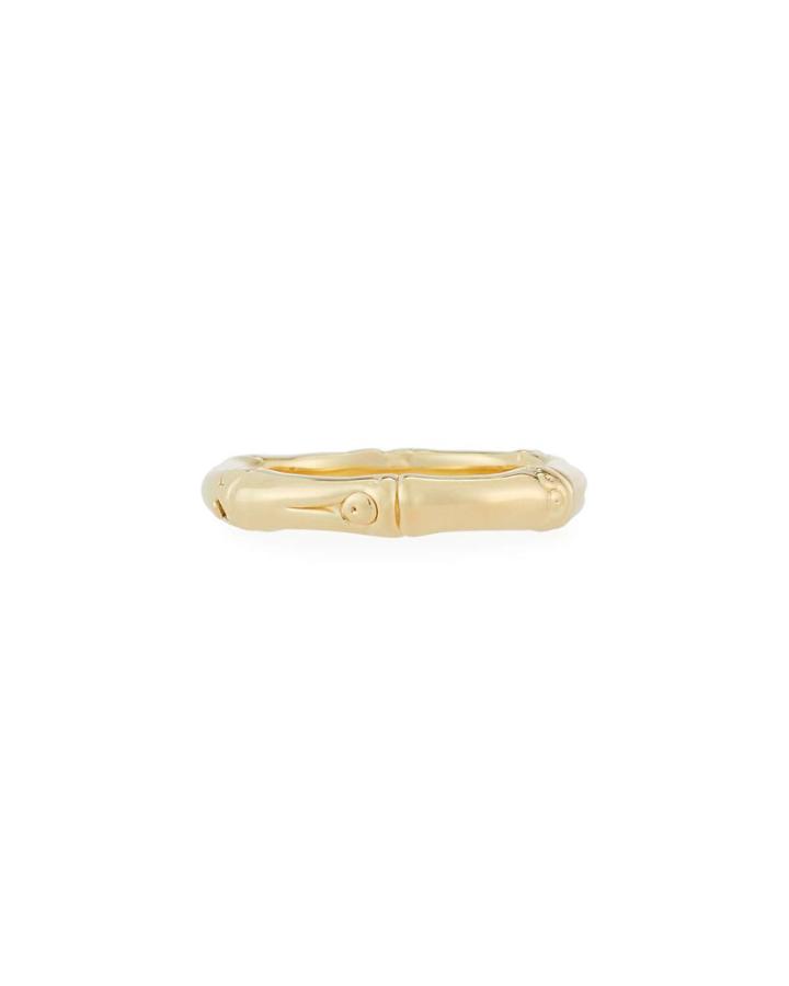 Bamboo Gold Slim Band Ring,