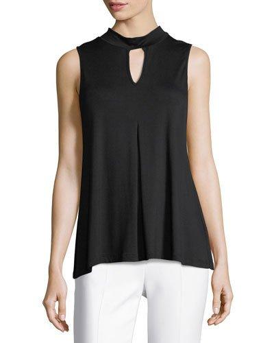 Mock-neck Keyhole Tank
