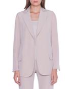 Alea Chiffon-sleeve Open Jacket