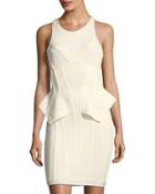 Sleeveless Peplum Bustier Dress