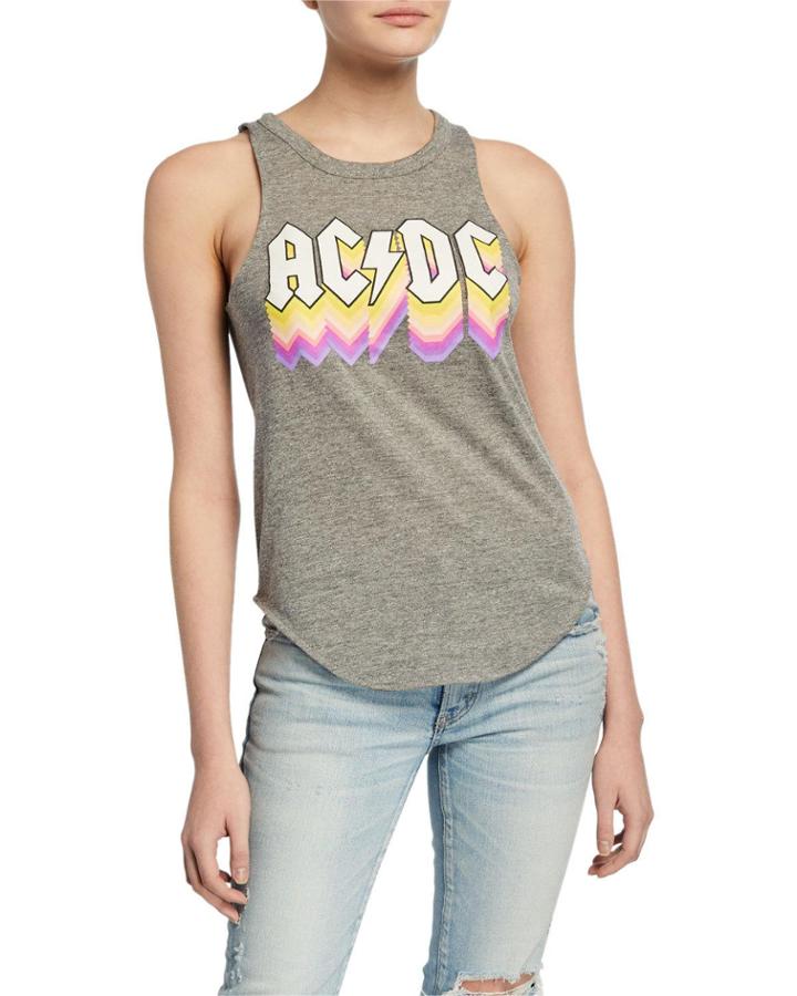 Sleeveless Ac/dc Faded