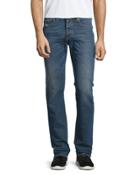 Buster Faded Straight-leg Jeans, Blue