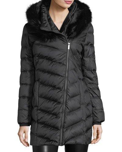 Faux-fur Hooded Puffer Jacket
