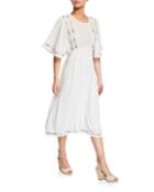 Embroidered Braided Tassel Dress