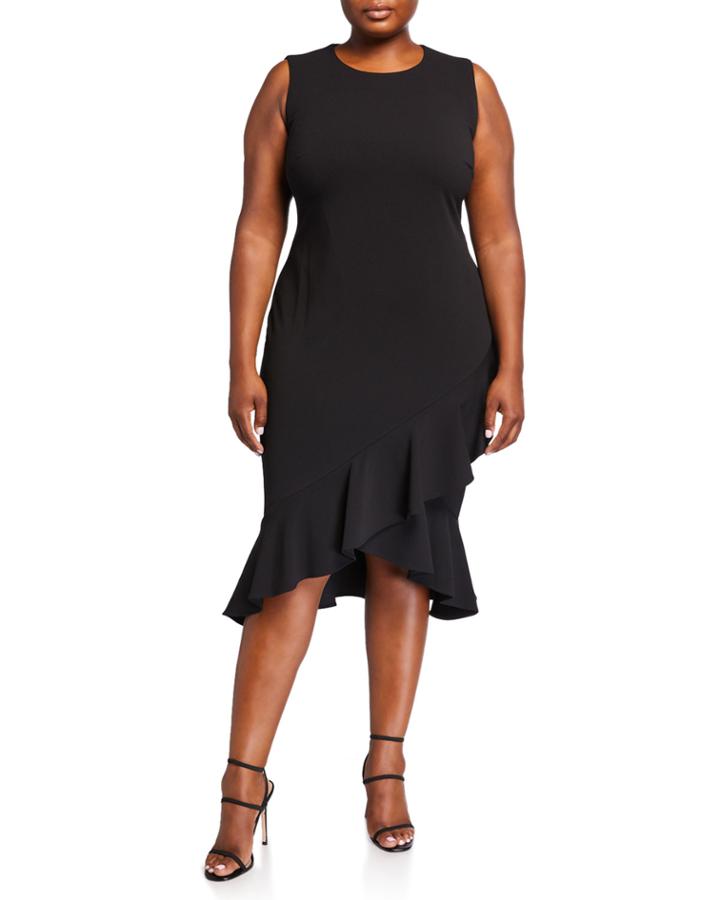 Plus Size High-low Ruffle