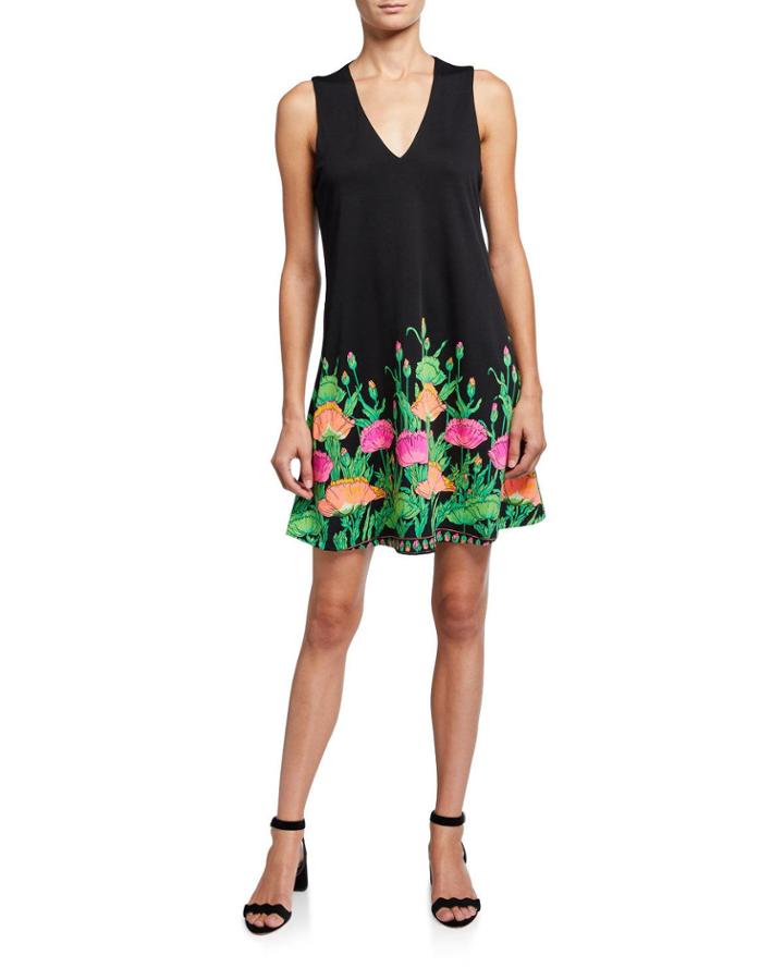 Livie Floral V-neck Sleeeless