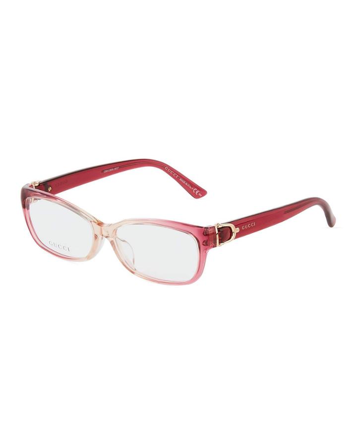 Square Transparent Acetate Optical Glasses