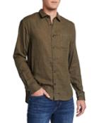 Men's Double-face Cotton Button-front