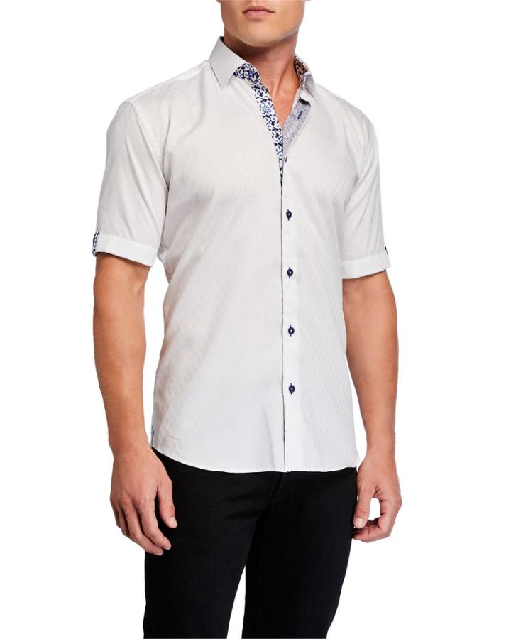 Men's Shaped-fit Galileo Diamond Short-sleeve