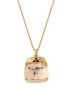 Martellato 18k Rose Gold Rock Crystal Pendant Necklace