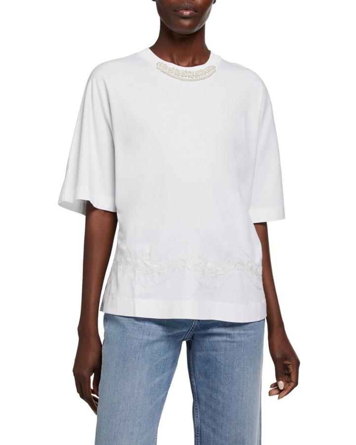 Tinsel-embroidered Boy Tee