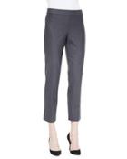 Wool-blend Skinny Ankle Pants
