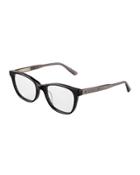 Plastic Square Havana Optical Glasses