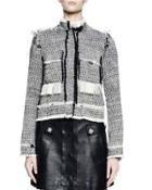 Long-sleeve Jean-style Jacket, Ecru