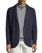 Men's Cashmere Button-front Knit Cardigan Jacket