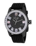 Men's Automatic-self-wind Lucky 7 Black Rubber